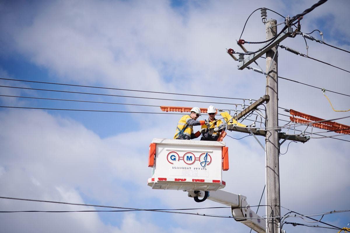 Power pole and line upgrade works in Melton South